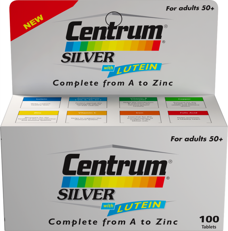 Centrum with Lutein 100 Tablets