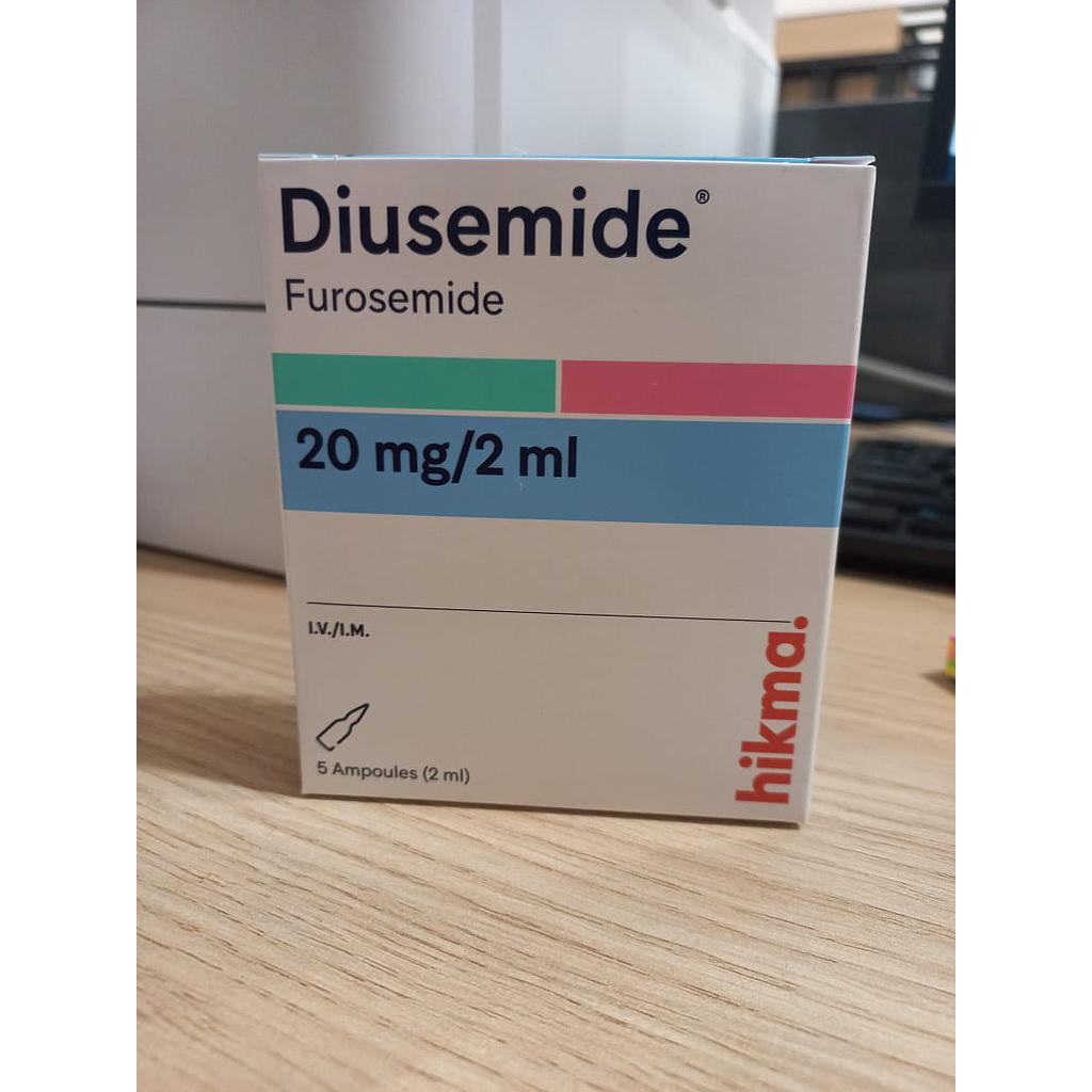 Diusemide 20mg/2ml 5 Ampoules