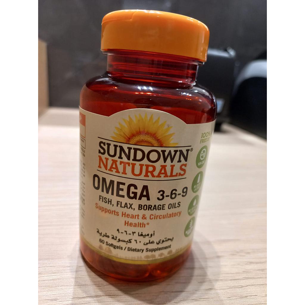 Sundown Omega 3-6-9 60 Softgels