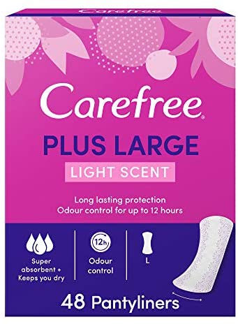 CareFree Plus Large Light Scent 48 pantyliners