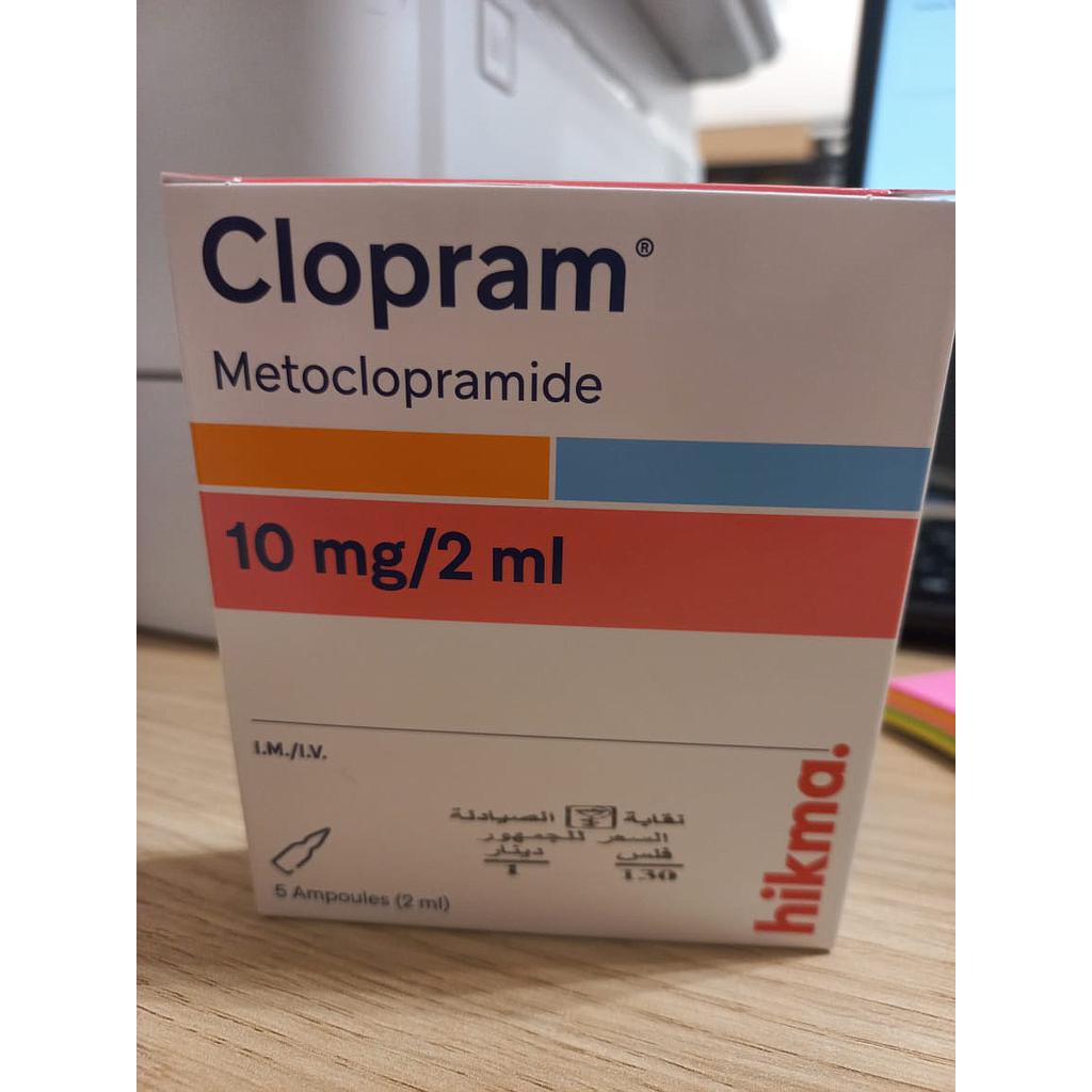 Clopram 10mg/2ml 5 Ampoules