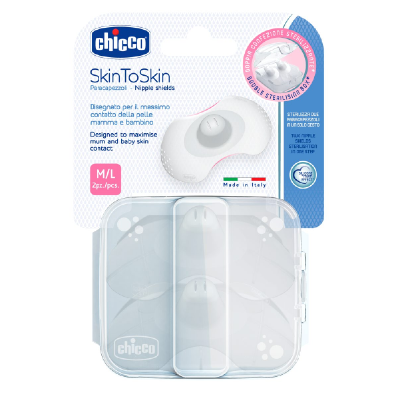 Chicco Silicone Nipple Shields M/L