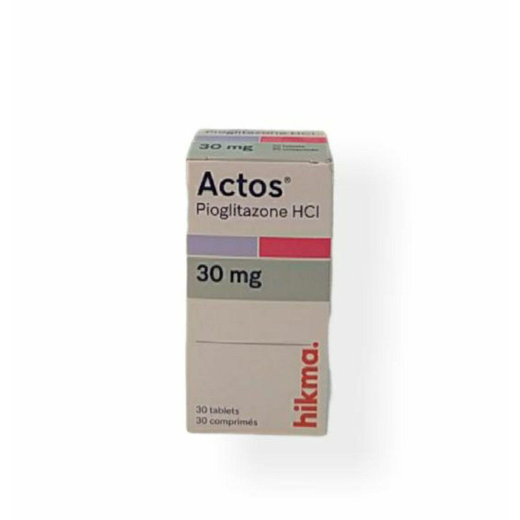 Actos 30mg 30 Tablets