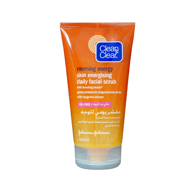 Clean &amp; Clear Morning energy skin energising daily facial scrub 150ml