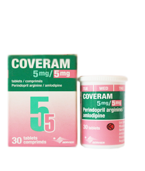 Coveram 5mg/5mg 30 Tablets