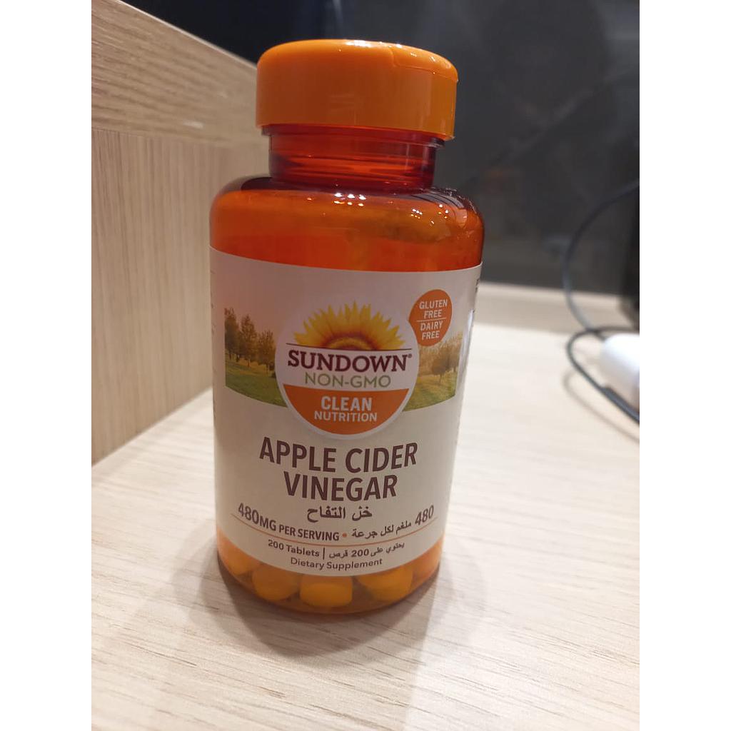 Sundown Apple Cider Vinegar 480mg 200 Tablets