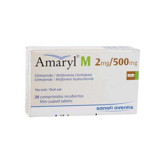 Amaryl M 2mg/500mg 30 Tablets