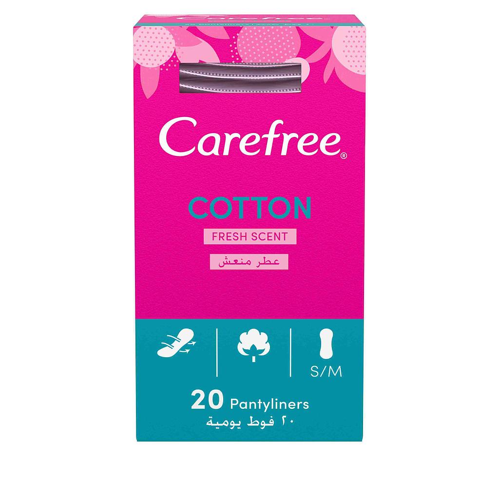 CareFree cotton feel Fresh scent 20pantyliners