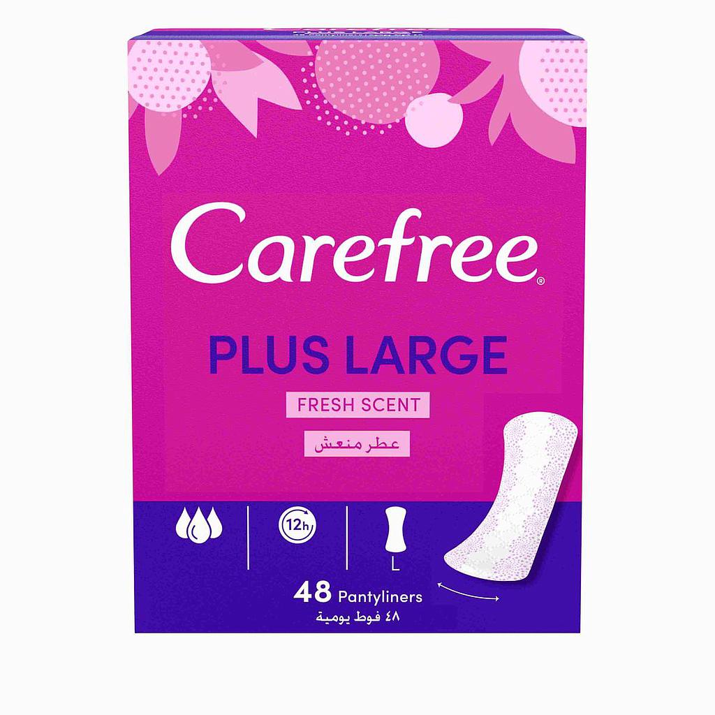 Carefree Plus Large Fresh fresh scent 48 pantyliners