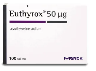 Euthyrox 50mcg 100 Tablets