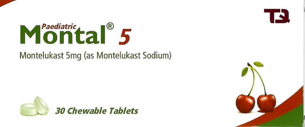 Montal 5mg 30 Chewable Tablets