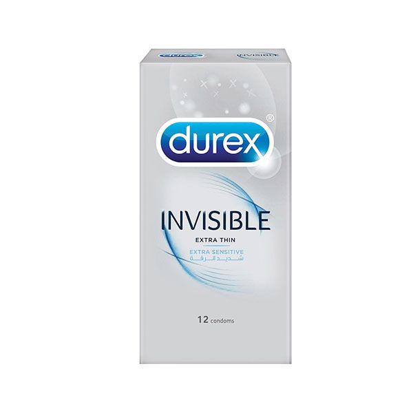 Durex Invisible Extra Thin 12 Condoms