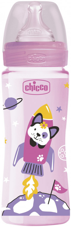 Chicco 4+m Feeding Bottle 330ml