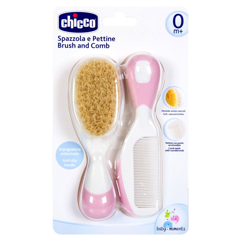 Chicco Brush &amp; Comb Pink