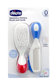 Chicco Nylon Brush and Comb Red &amp; Blue