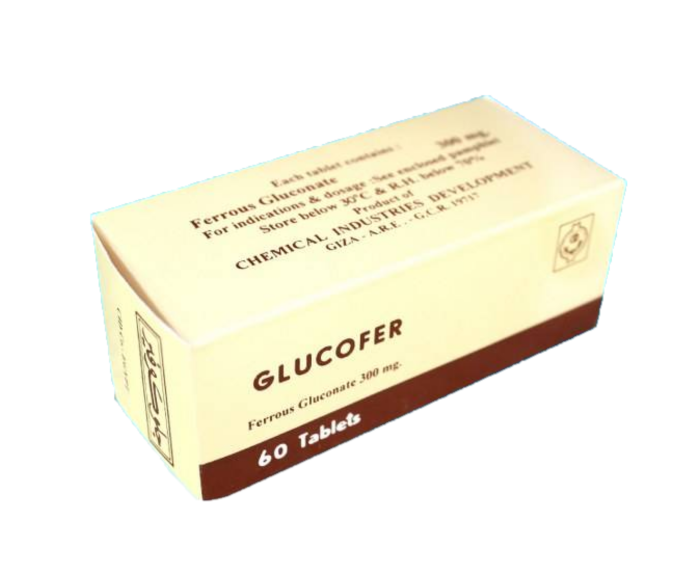 Glucofer Ferrous Gluconate 300mg 60 Tabs