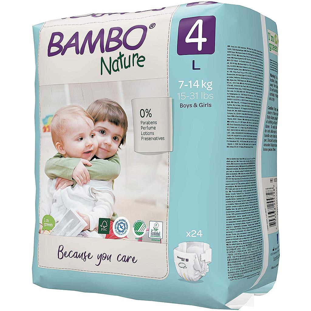Bambo Nature 4 (7-14)kg 24 Diapers