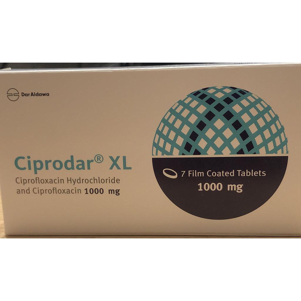 Ciprodar XL 1000mg 7 Tablets