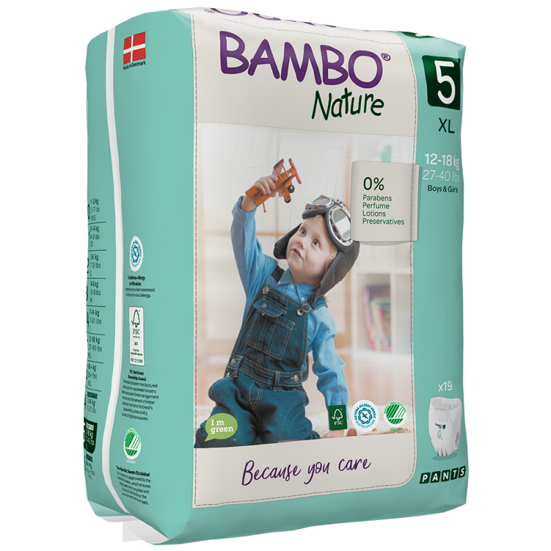 Bambo Nature Pants 5 (12-18)kg 19 Diapers