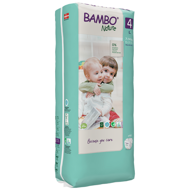 Bambo Nature Tall 4 (7-14)kg 48 Diapers