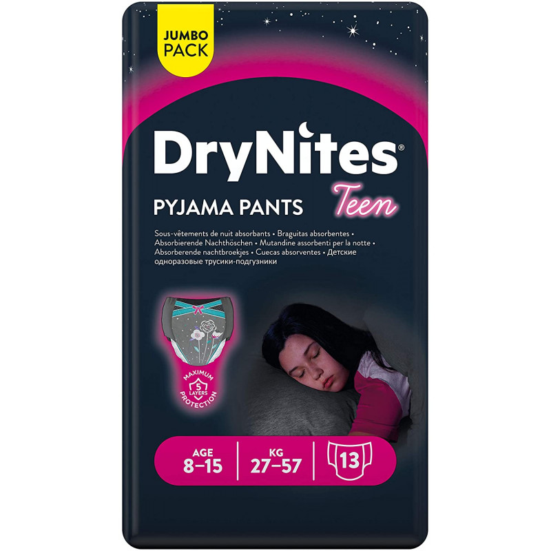 Dry Nites Teen Girls Age 8-15