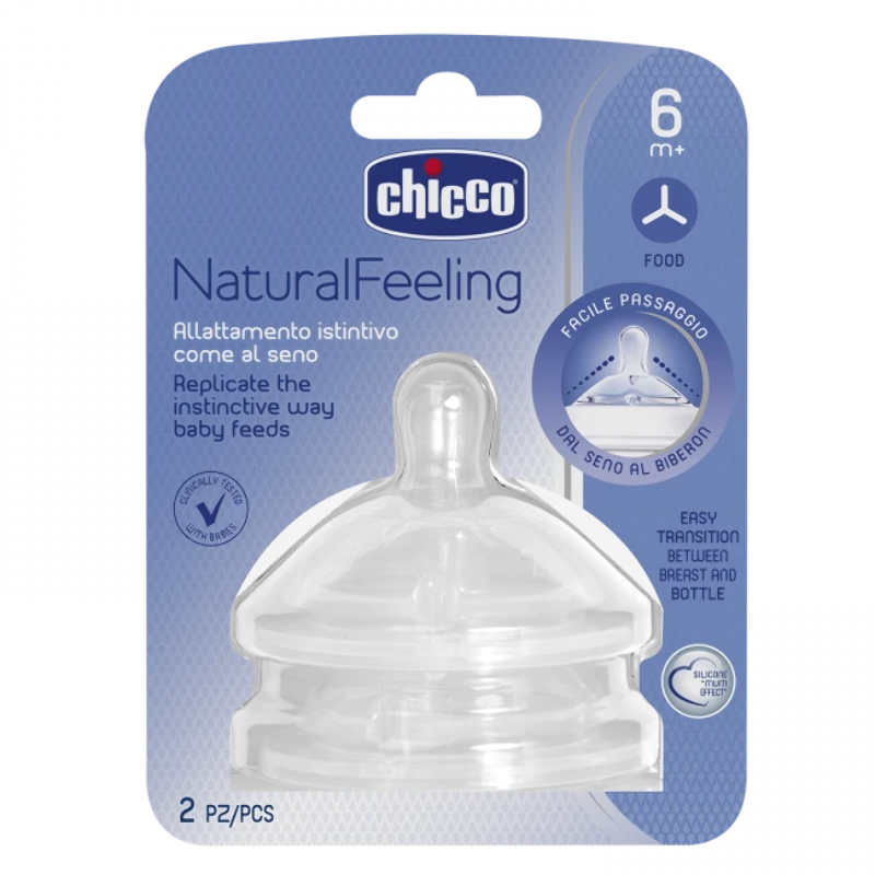 Chicco Natural Feeling 6+m 2pcs