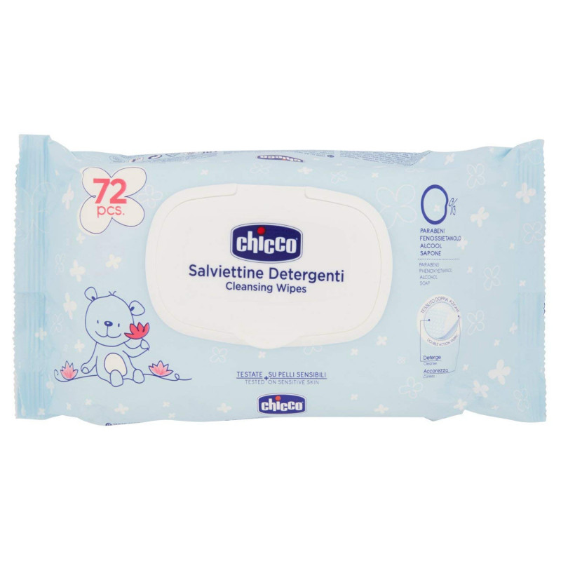 Chicco Cleansing Wipes 72 pcs