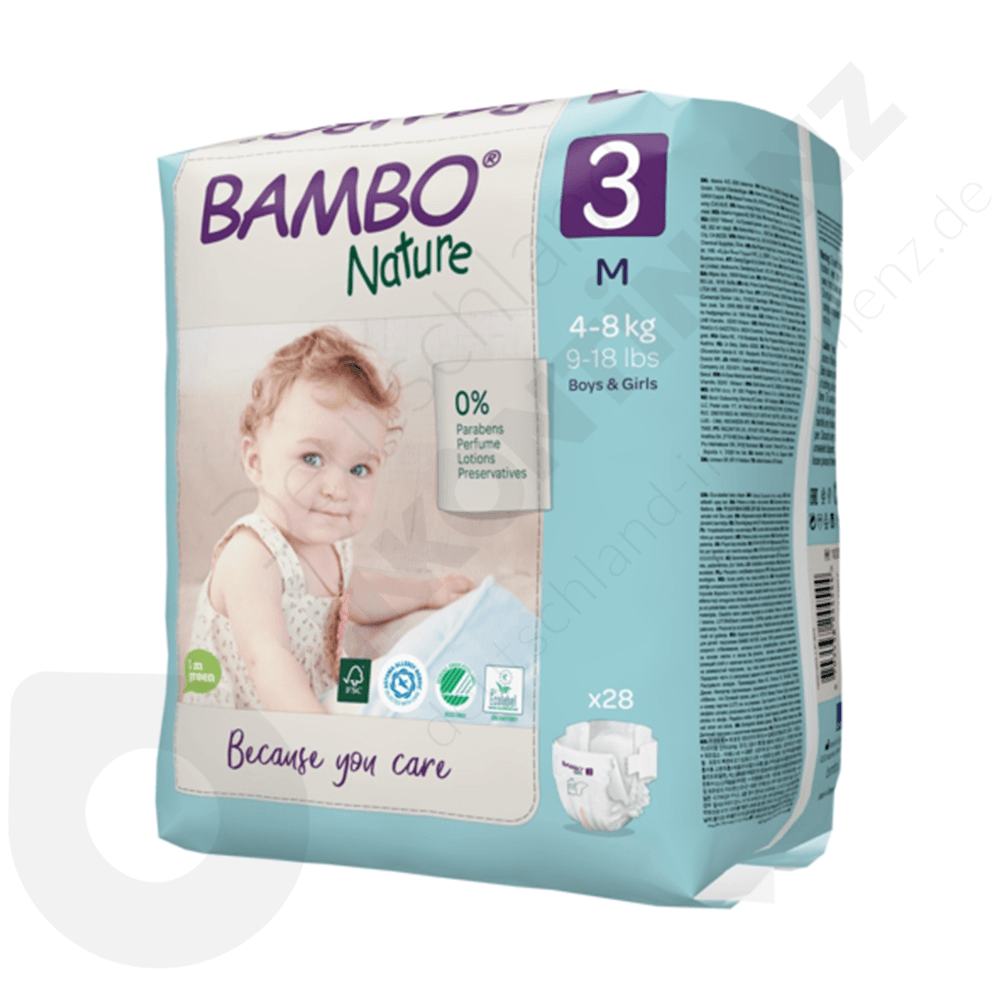 Bambo Nature 3 (4-8)kg 28 Diapers