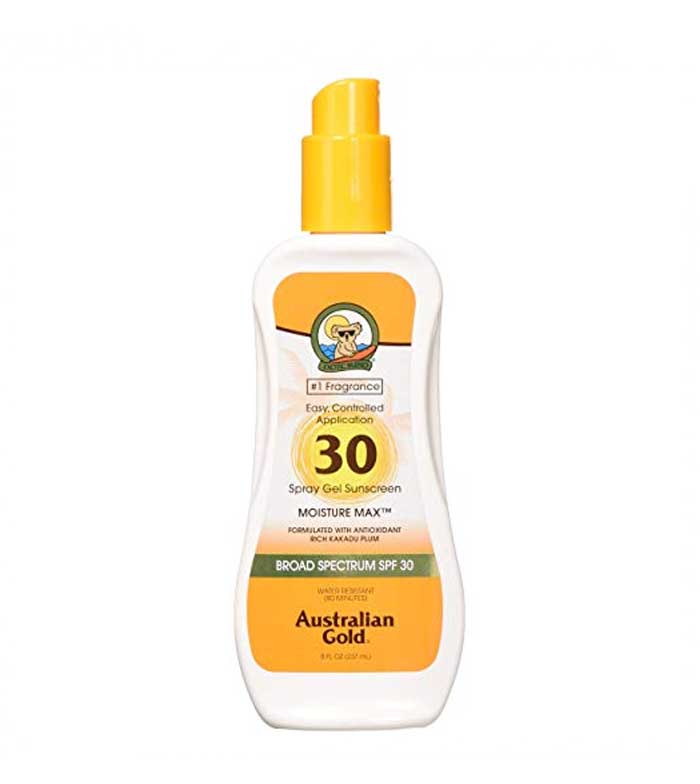 Australian Gold Exotic Blend Gel SunScreen SPF30 Spray 237ml
