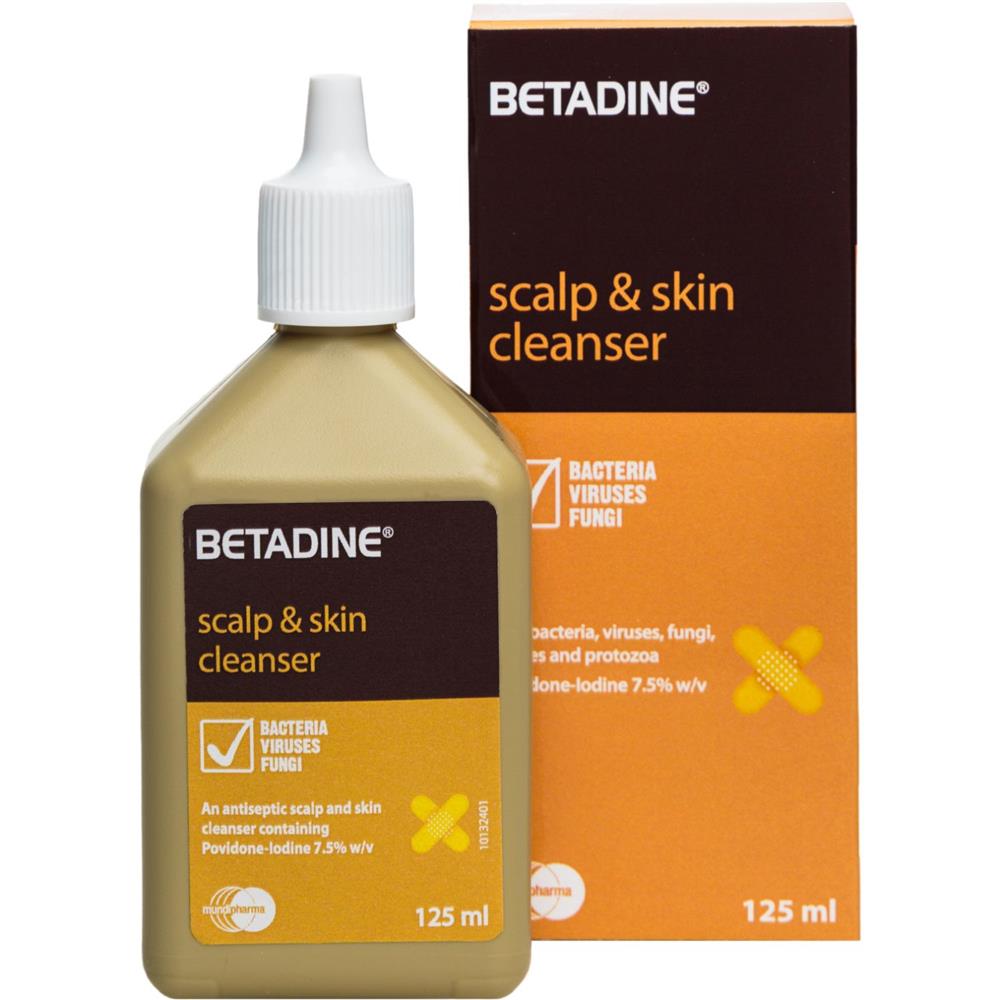 Betadine Scalp &amp; Skin Cleanser 125ml