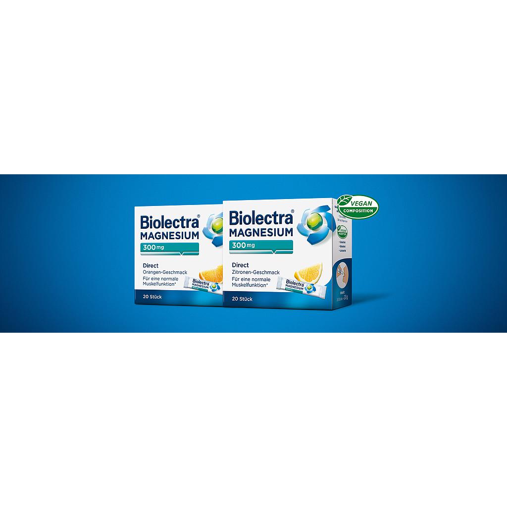 Biolectra Magnesnium 300mg 20 Sticks