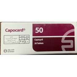 Capocard 50mg 20 Tablets