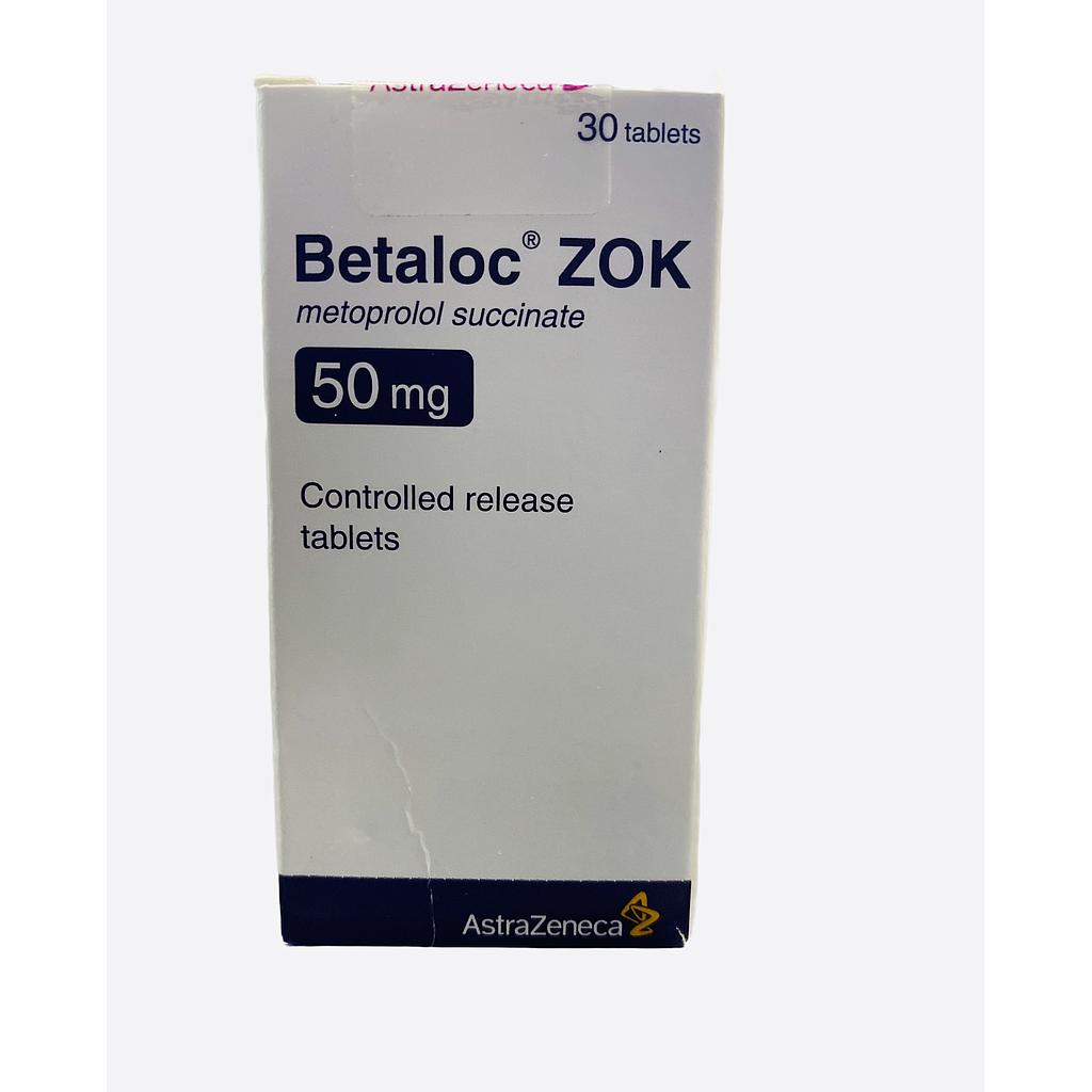 Betaloc Zok 50 mg 30 Tablets
