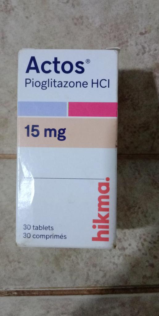 Actos 15mg 30 Tablets